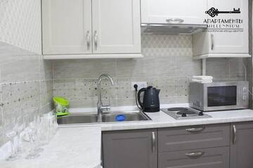 Фото номера Апартаменты с 1 спальней Апартаменты millennium apartments on abdirova 36 г. Караганда 19