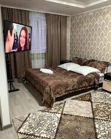 Фото номера Апартаменты с 1 спальней Апартаменты millennium apartments on abdirova 36 г. Караганда 25